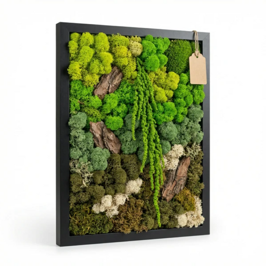 Quadro in Muschio e Licheni Stabilizzati 35x50 cm – EcoMosaico | Made in Italy