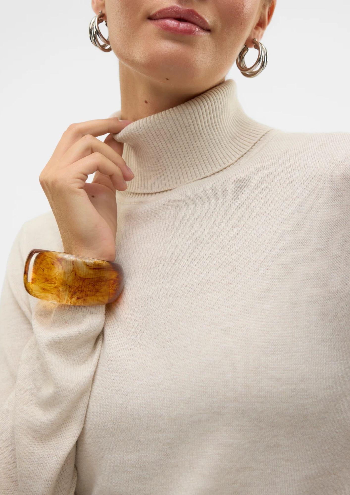 Vero Moda Pullover Donna Iris Beige Chiaro - Santangelo