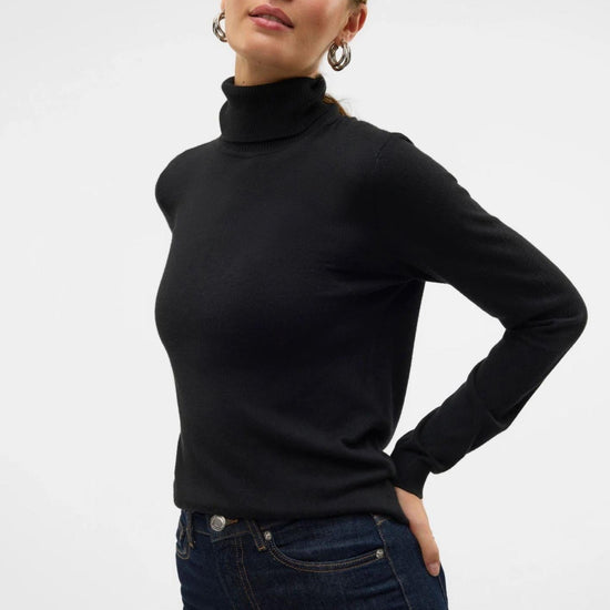 Vero Moda Pullover Donna Iris Nero - Santangelo