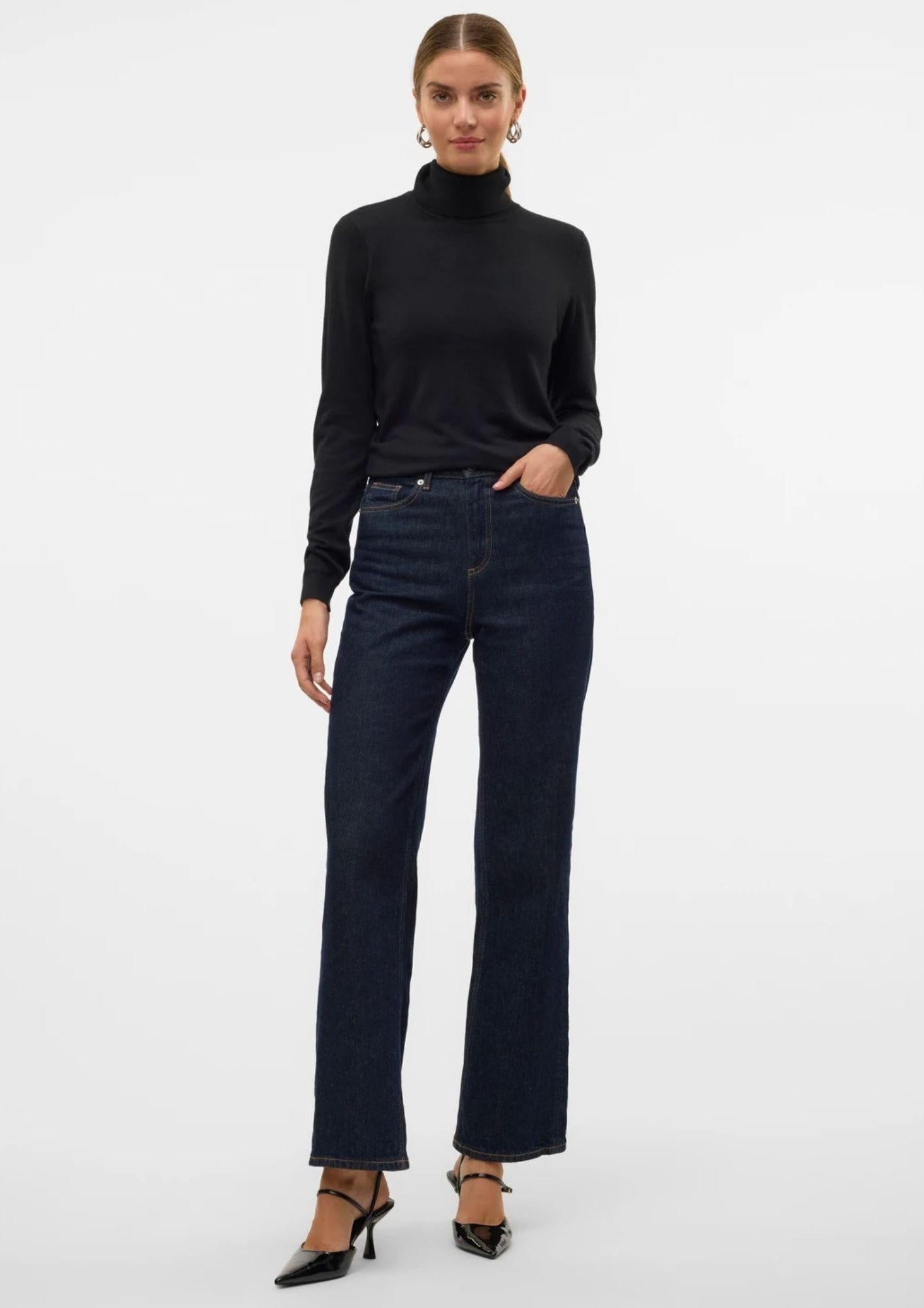 Vero Moda Pullover Donna Iris Nero - Santangelo