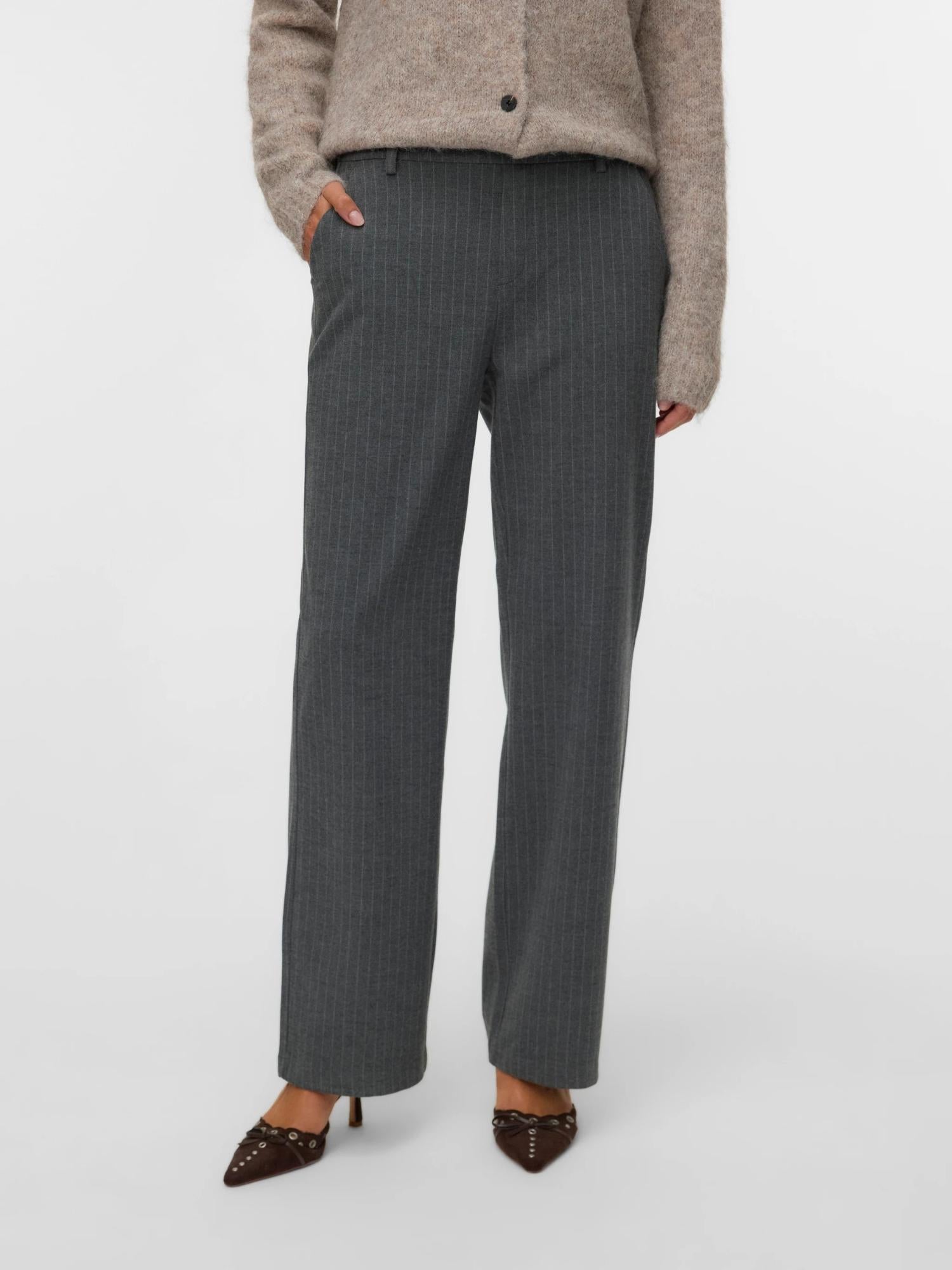 Vero Moda VMMAYA Pantalone Donna Medium Grey Melange - Santangelo