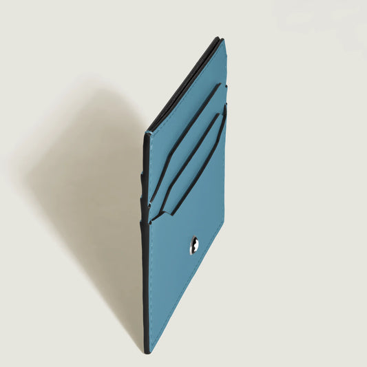 Montblanc porta carte 6 scomparti Soft Blu Fumé 199312