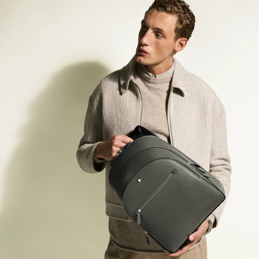 Montblanc zaino medio con 3 scomparti Sartorial grigio medio 199360