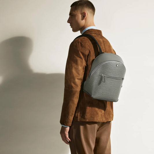 Montblanc zaino mini 4810 grigio medio 199326