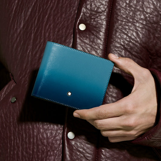 Montblanc Meisterstück 6cc Wallet Fumé Blue Gradient 199266