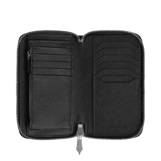 Montblanc Sartorial Medium Zip Around Wallet 12cc Black 220361