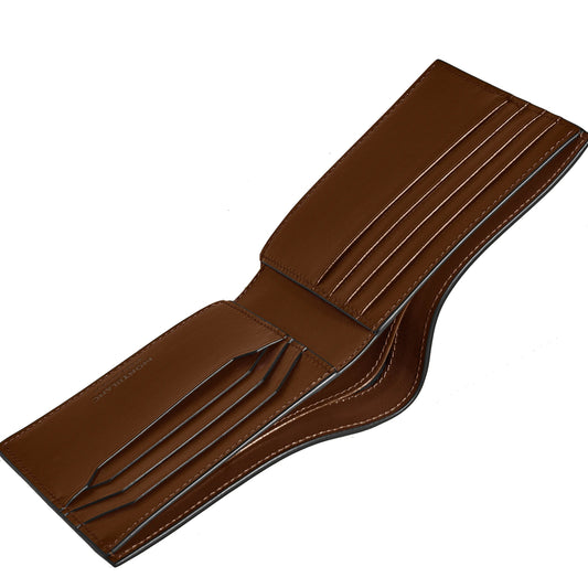 Montblanc portafoglio 8 scomparti Meisterstück sfumato marrone 220317