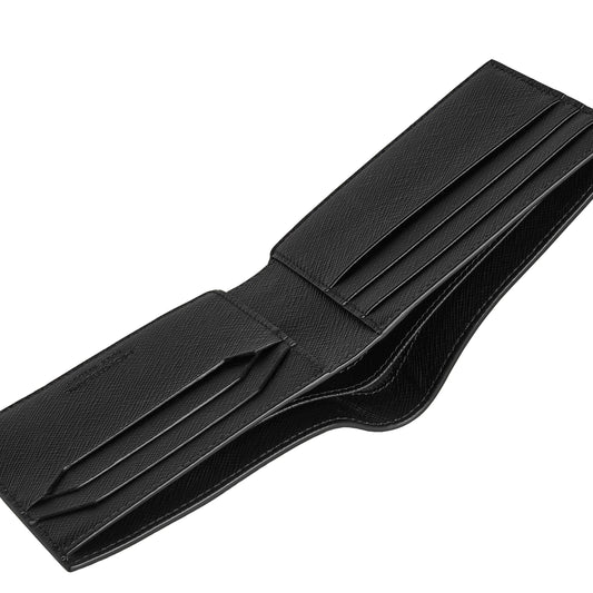 Montblanc portafoglio 6 scomparti sartorial tweed kaki 220385