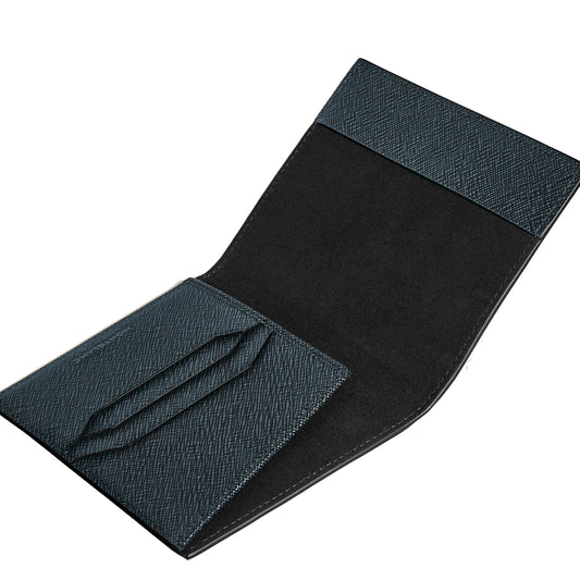 Montblanc Sartorial Passport Case Blue Tweed 220433