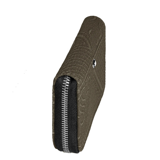 Montblanc portafoglio con cerniera 2 scomparti mini 4810 kaki verde 220263