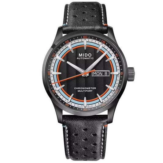 Mido orologio Multifort Chronometer 1 Racer 42mm nero automatico acciaio finitura PVD nero M038.431.36.051.00