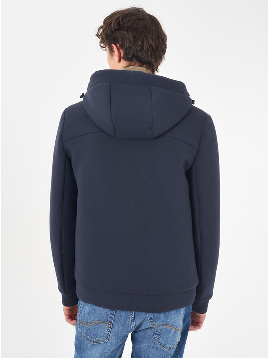 Giubbino in neoprene Interno trapuntato Uomo Blu