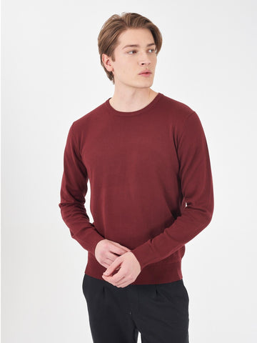 Maglia Girocollo Uomo Bordeaux