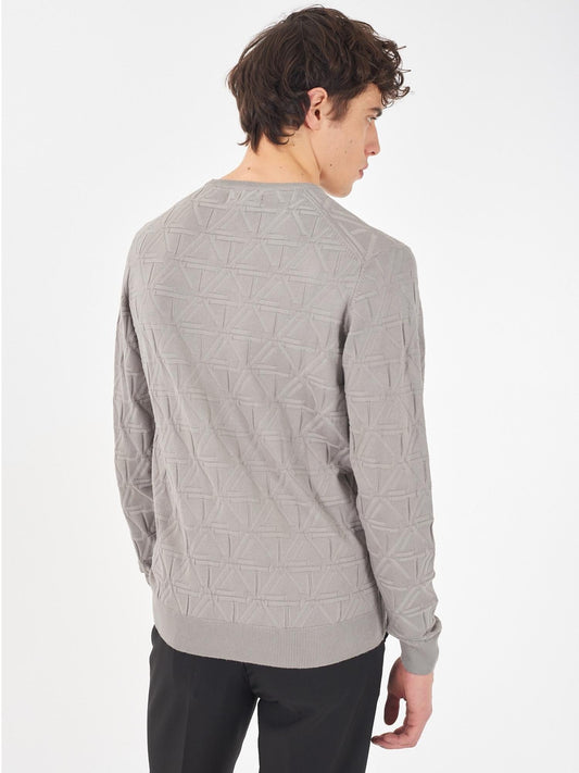 Maglia Girocollo Uomo Grigio