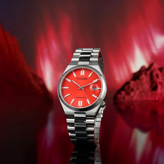 Citizen TSUYOSA Automatic 8210 Blazing Red Dial – Orologio Meccanico Uomo Acciaio – Cod. NJ0158-89W